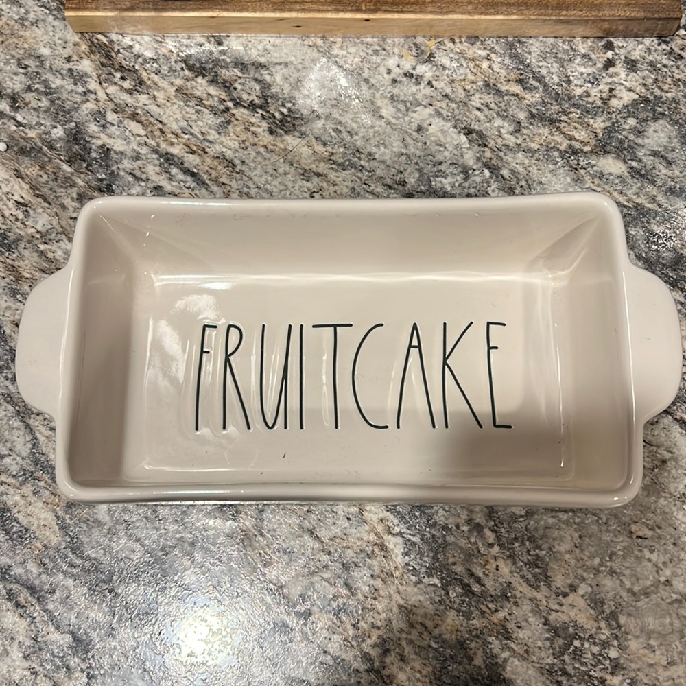 Rae Dunn Fruitcake Dish Small